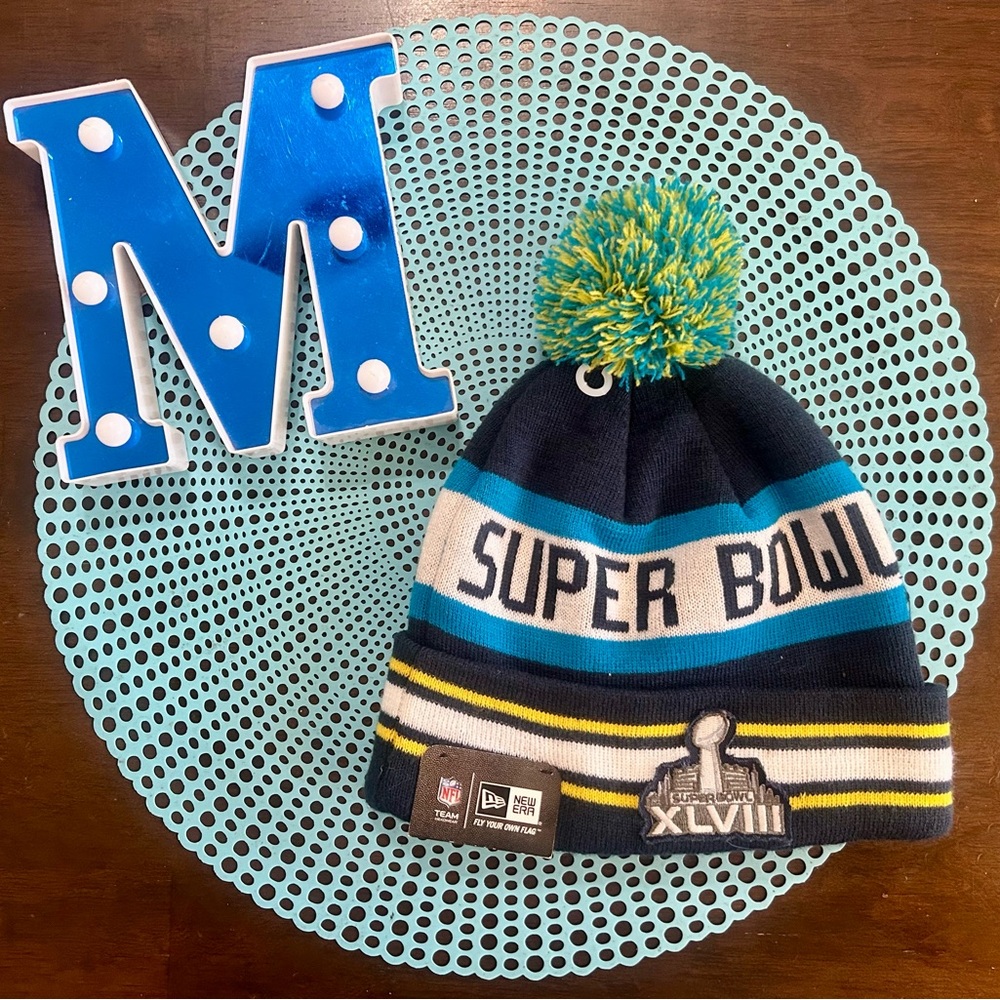 Super Bowl XLVI Knit Beanie; from 2014; new with tag